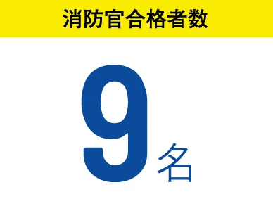 消防官合格者数 9名